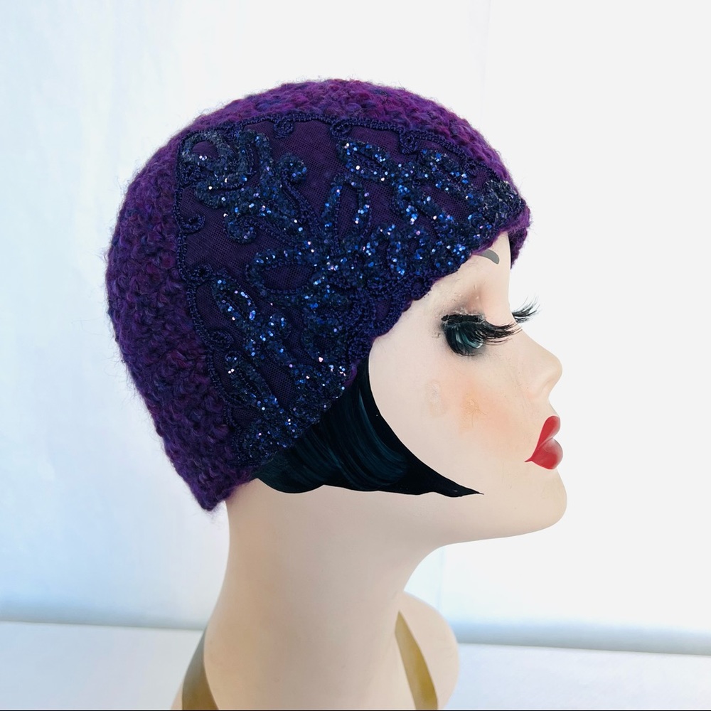 Roman Keflay Hand Crochet With Embellishment Hat